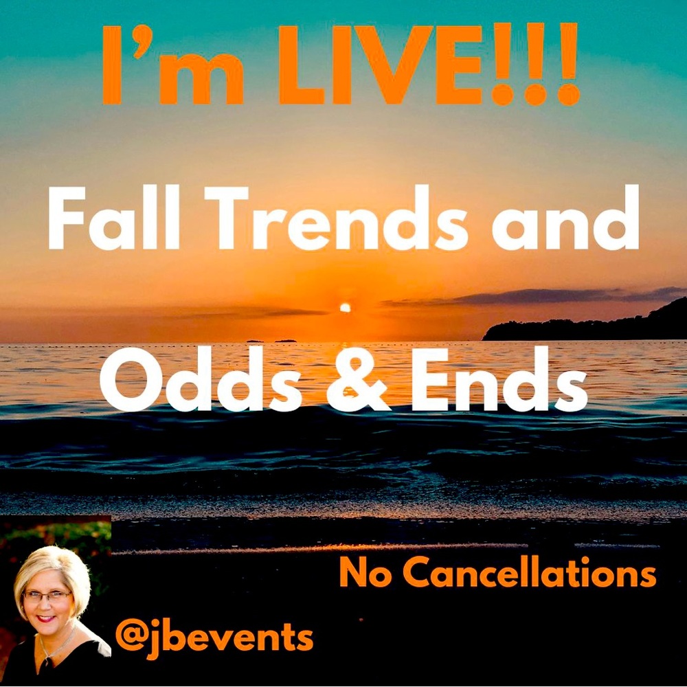 ‼️@jbevents‼️ I’M LIVE featuring Fall Trends and other Odds & Ends! - Picture 1 of 1